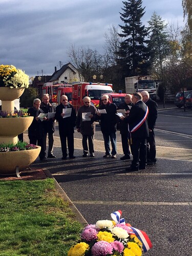 * Commémoration du 11 novembre à Obenheim