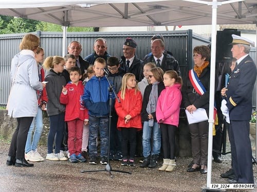 * Champagney-Éboulet, 75ème anniversaire de la Libération - Cérémonie au monument du 