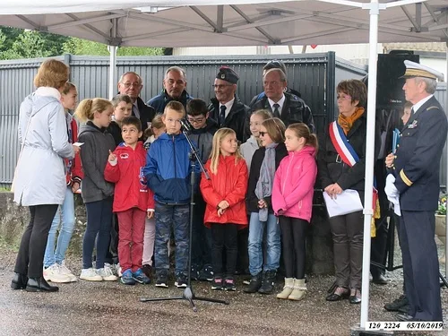 * Champagney-Éboulet, 75ème anniversaire de la Libération - Cérémonie au monument du 
