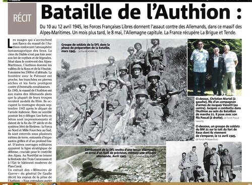 * Nice Matin et l'Authion : un  très bel article  
