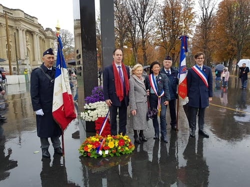 Paris - Cérémonie du souvenir le 10 novembre 2018