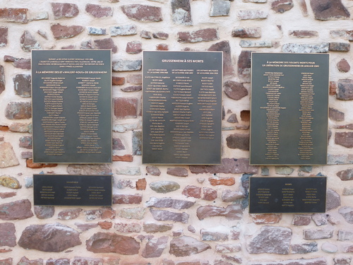 * Inauguration de la plaque aux soldats du Génie et de la Légion de la DFL à GRUSSENHEIM
