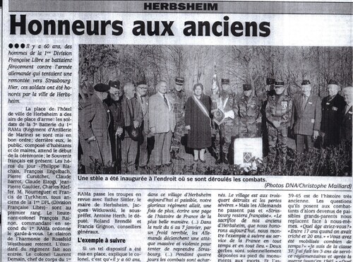 * Disparition de Monsieur Charles KIEFFER, linguiste, ancien du 1er RA de la Division Française Libre 