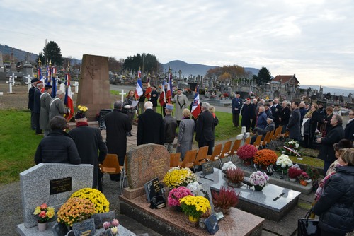 * A Giromagny le 20 novembre, l'hommage de la délégation de l'Amicale de la D.F.L. au cimetière