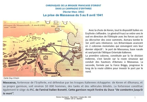 80e Anniversaire de la Campagne d'Erythrée (février-avril1941) - dernier épisode 7 : Et Massoua fut libéré !