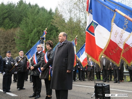 *  cérémonie du 71ème anniversaire de la Libération de Champagney.