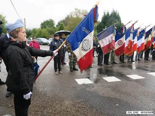 * Champagney-Éboulet, 75ème anniversaire de la Libération - Cérémonie au monument du 