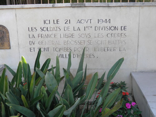 * 22 et 23 Août : cérémonies commémoratives de la Libération de HYERES et de la GARDE