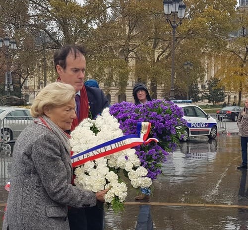 Paris - Cérémonie du souvenir le 10 novembre 2018
