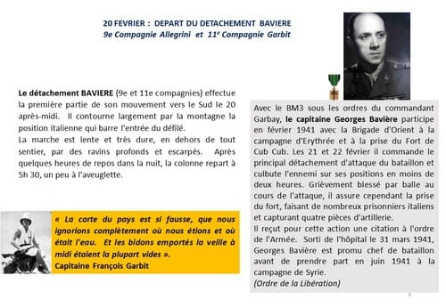 * 80e Anniversaire de la Campagne d'Erythrée (février-avril 1941) - 4 -Le Bataillon de Marche 3 combat à Cub-Cub 