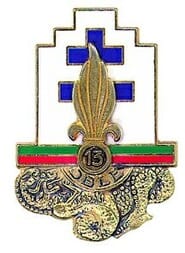 * Le premier Drapeau de la 13ème Demi-Brigade de la Légion Etrangère (DBLE).