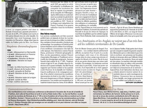 * Nice Matin et l'Authion : un  très bel article  