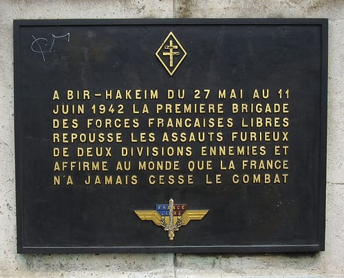 *Cérémonie pour le 76ème anniversaire de la bataille de Bir Hakeim à Paris le 11 juin 2018