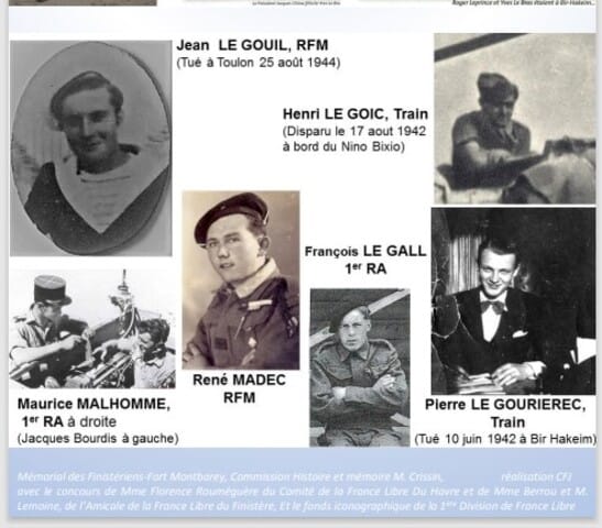 * l'Hommage du Mémorial des Finistériens à ses combattants de Bir Hakeim (exposition du 8oe anniversaire)