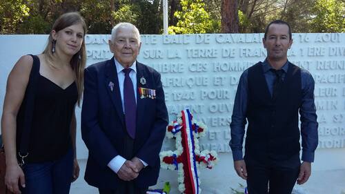 * Cérémonie du 73è anniversaire du Débarquement de la 1ère DFL en Provence