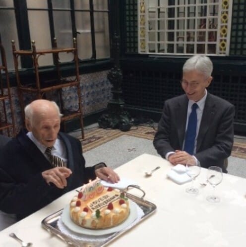 * Les 105 ans de Marcel Barbary fêté à la préfecture de la région Nouvelle-Aquitaine et de la Gironde.