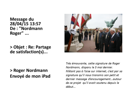 * Avant de nous quitter... un partage de satisfaction(s) avec les contributeurs du projet