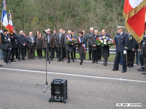 *  cérémonie du 71ème anniversaire de la Libération de Champagney.