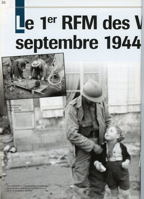 * Le 1er RFM dans les Vosges à l'automne 1944