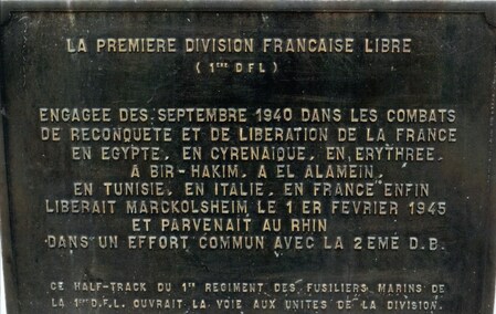 *Etape n° 42 - 31 Janvier 1945 : Fusiliers Marins, BM 21 et 2ème D.B. : la Campagne d'Alsace de la D.F.L se termine à MARCKOLSHEIM