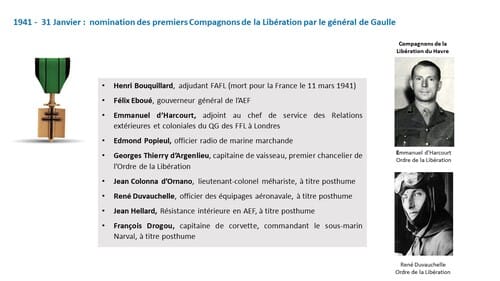 * Ephéméride : le général de Gaulle et la France Libre (1940-1943) -  L'Année1941 