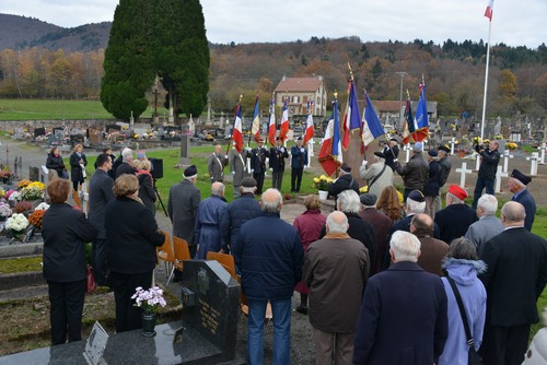 * A Giromagny le 20 novembre, l'hommage de la délégation de l'Amicale de la D.F.L. au cimetière