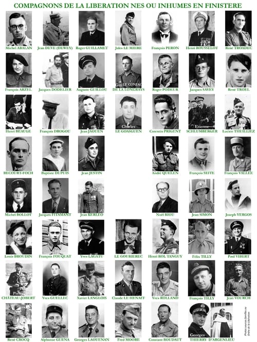 * Inauguration d'une plaque au nom des membres fondateurs du Mémorial du Fort Montbarey (29)