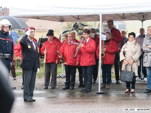 * Champagney-Éboulet, 75ème anniversaire de la Libération - Cérémonie au monument du 