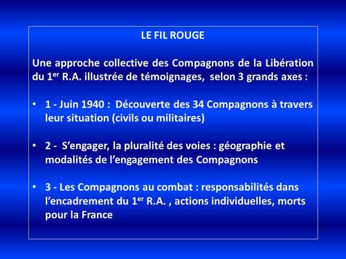 * Les Compagnons de la Libération du 1er Régiment d'artillerie