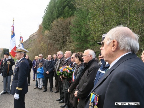 *  cérémonie du 71ème anniversaire de la Libération de Champagney.
