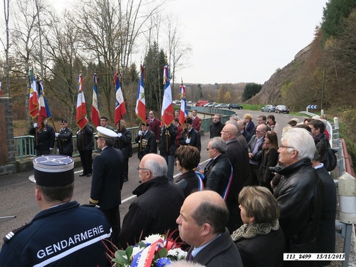 *  cérémonie du 71ème anniversaire de la Libération de Champagney.