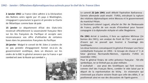 * Le général de Gaulle et la France Libre (1940-1943) - L'année 1942