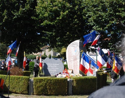 * 14 septembre : commémoration des 80 ans du maquis Chambaran et des combats de l'armée secrète de l'Isère