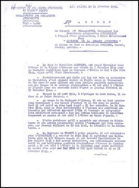 * Page souvenir - Marcel CHRETIEN un Saint-cyrien-résistant parmi d’autres - Ancien du B.M.5 de la 1ere DFL