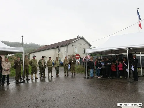 * Champagney-Éboulet, 75ème anniversaire de la Libération - Cérémonie au monument du 