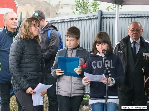 * Champagney-Éboulet, 75ème anniversaire de la Libération - Cérémonie au monument du 