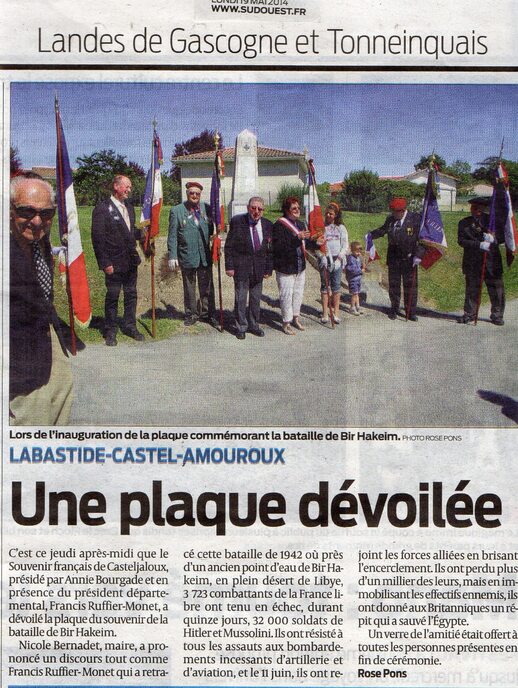 combats de Bir Hakeim dévoilée à