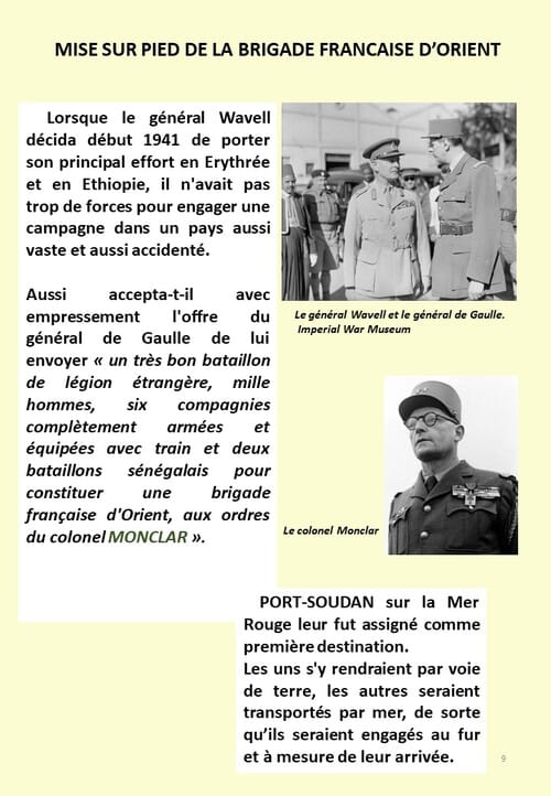 80e Anniversaire de la Campagne d'Erythrée (férier-mars 1941) Une introduction