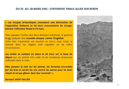 * 80e Anniversaire de la Campagne d'Erythrée (février-avril 1941) - 5 - La Légion perce le verrou de Kéren