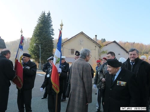 * 74ème anniversaire de la Libération. Cérémonie au Monument aux Morts de Plancher-Bas.