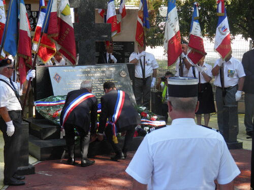 * 22 et 23 Août : cérémonies commémoratives de la Libération de HYERES et de la GARDE
