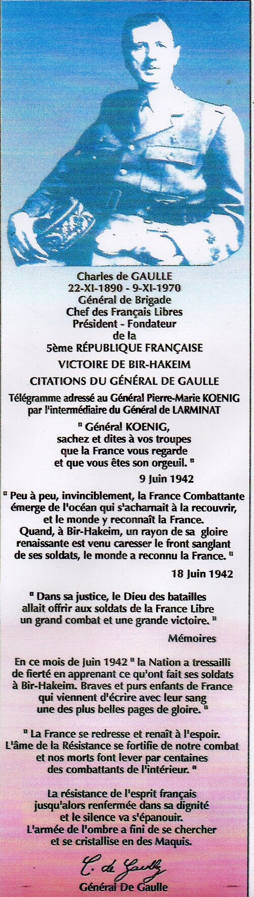 14 Juin 2014 : Le Var honore Bir Hakeim sous le soleil éclatant de La Farlède