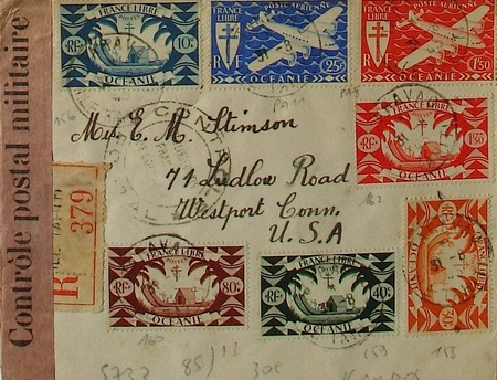 * La culture à travers les timbres poste - une exposition concernant la France libre