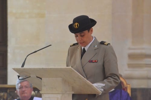  Funérailles de Mr Yves De Daruvar et honneurs funèbres militaires dans la cour d'honneur des Invalides