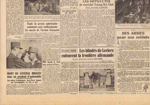 * Etape n° 25 : supplément : un docuent d'époque sur la mort du général Brosset