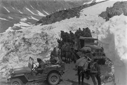 * Etape n° 50 - Alpes Maritimes 27 Avril- 8 Mai 1945 - Descente de la DFL en ITALIE - le B.M. 5 dans le Mentonnais