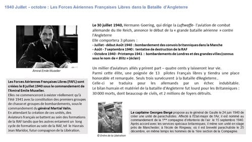 * Ephemeride : Le général de Gaulle et la France Libre - L'Année 1940