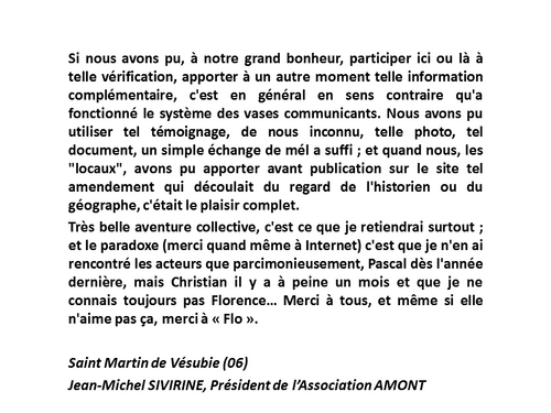 * Avant de nous quitter... un partage de satisfaction(s) avec les contributeurs du projet