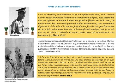 80e Anniversaire de la Campagne d'Erythrée (février-avril1941) - dernier épisode 7 : Et Massoua fut libéré !