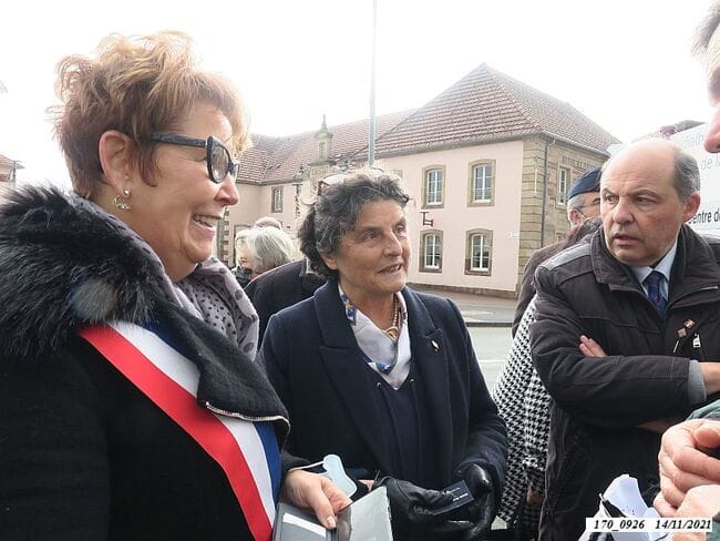 * Cérémonie du 77ème anniversaire de la Libération, le 14 nov. 2021, lors de l'inauguration de deux panneaux relatant le parcours de la 1ère DFL.